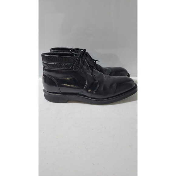 Mason Western Chippewa Falls Leather Work Boots Men\'s Size 8E Black USA 650 **